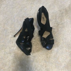 Bakers high heeled leather straps sandals